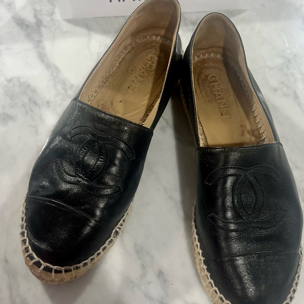 Chanel Espadrilles Black Size 40